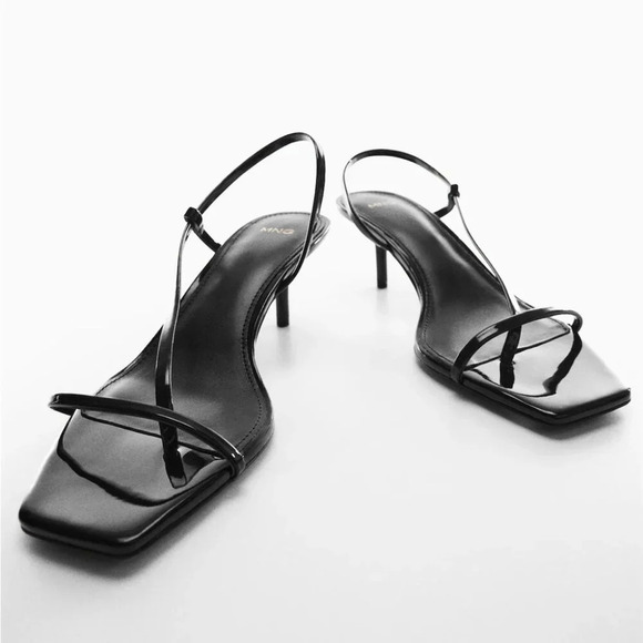 Mango Kitten Heel Strappy Sandals - Picture 2 of 10